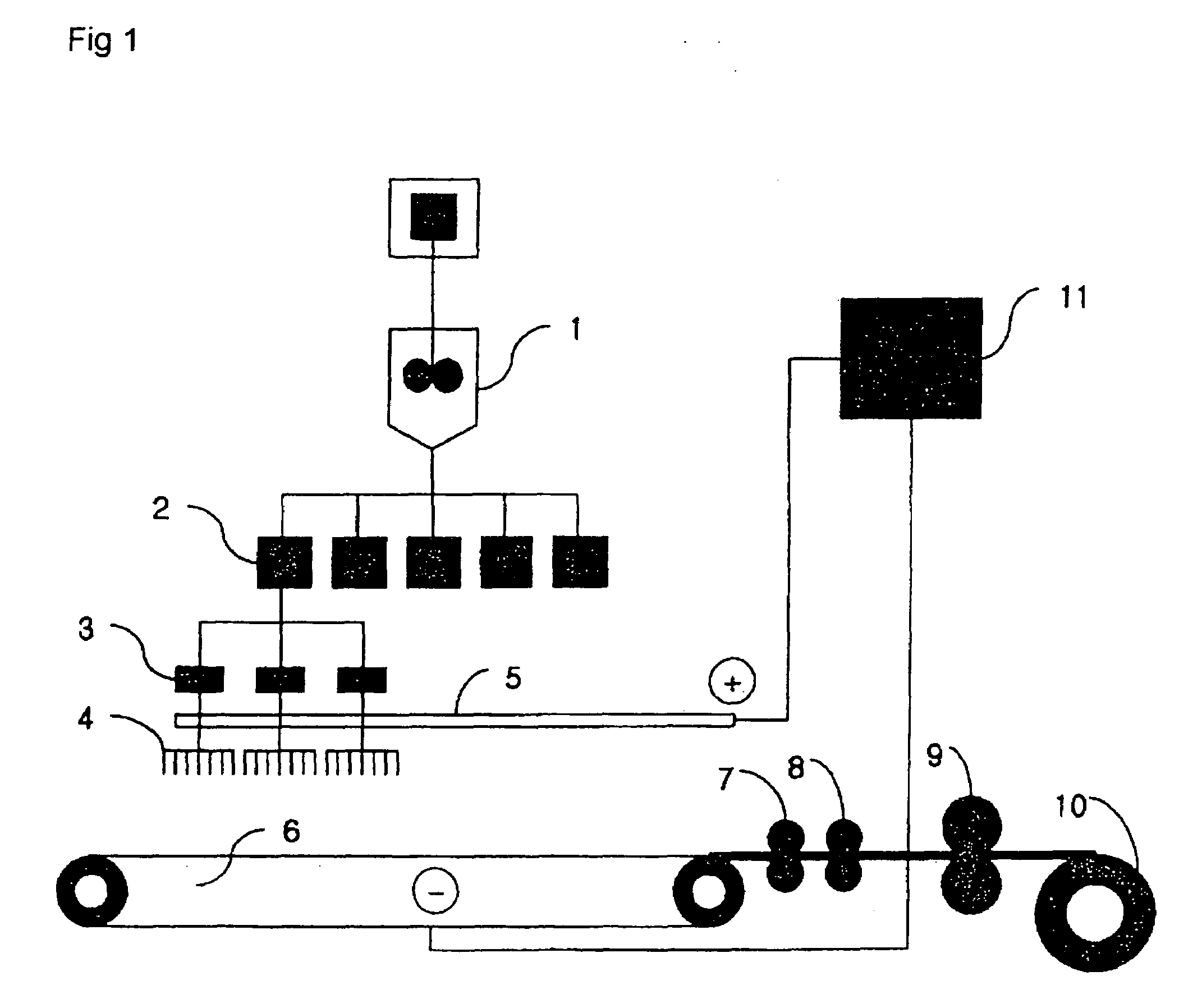 Electronic spinning apparatus, and a process of preparing nonwoven fabric using the same