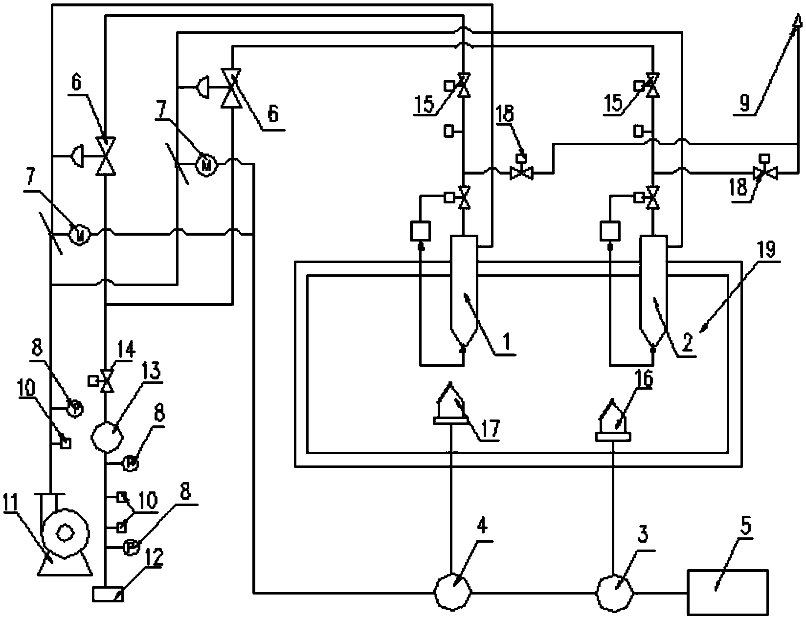 Temperature cascade control system of casting holding furnace and control method of temperature cascade control system