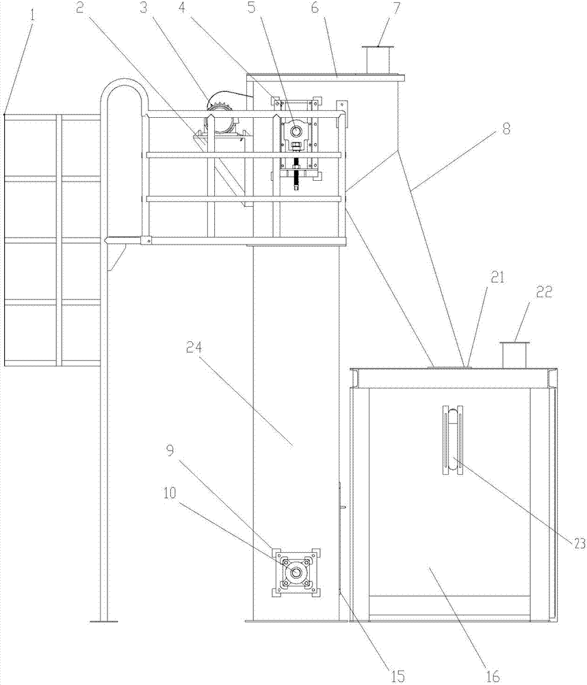 Automatic transferring and bagging system for metal slag