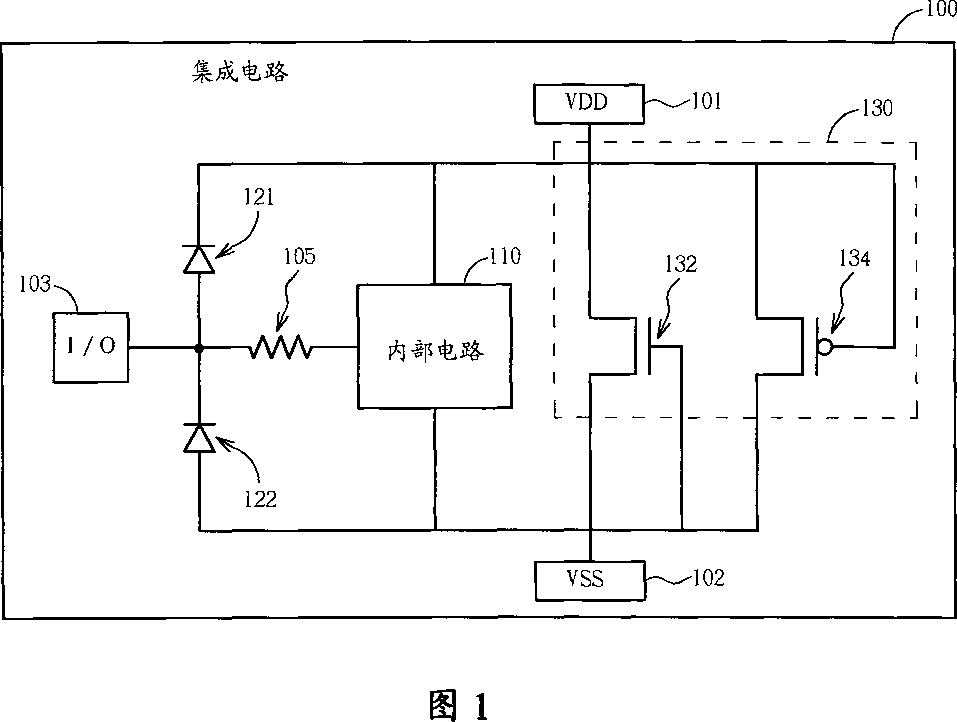 Integrated circuit with electrostatic discharge protecting circuit