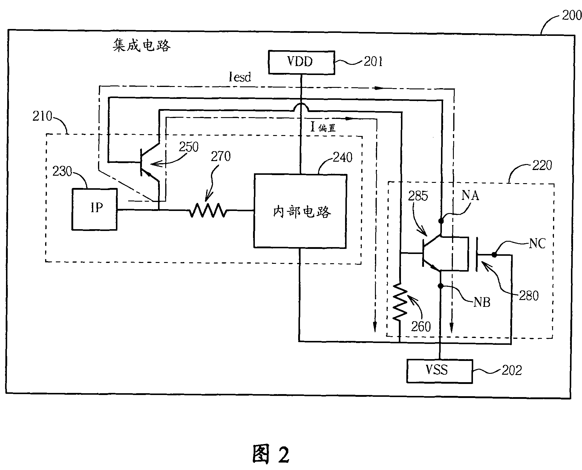 Integrated circuit with electrostatic discharge protecting circuit