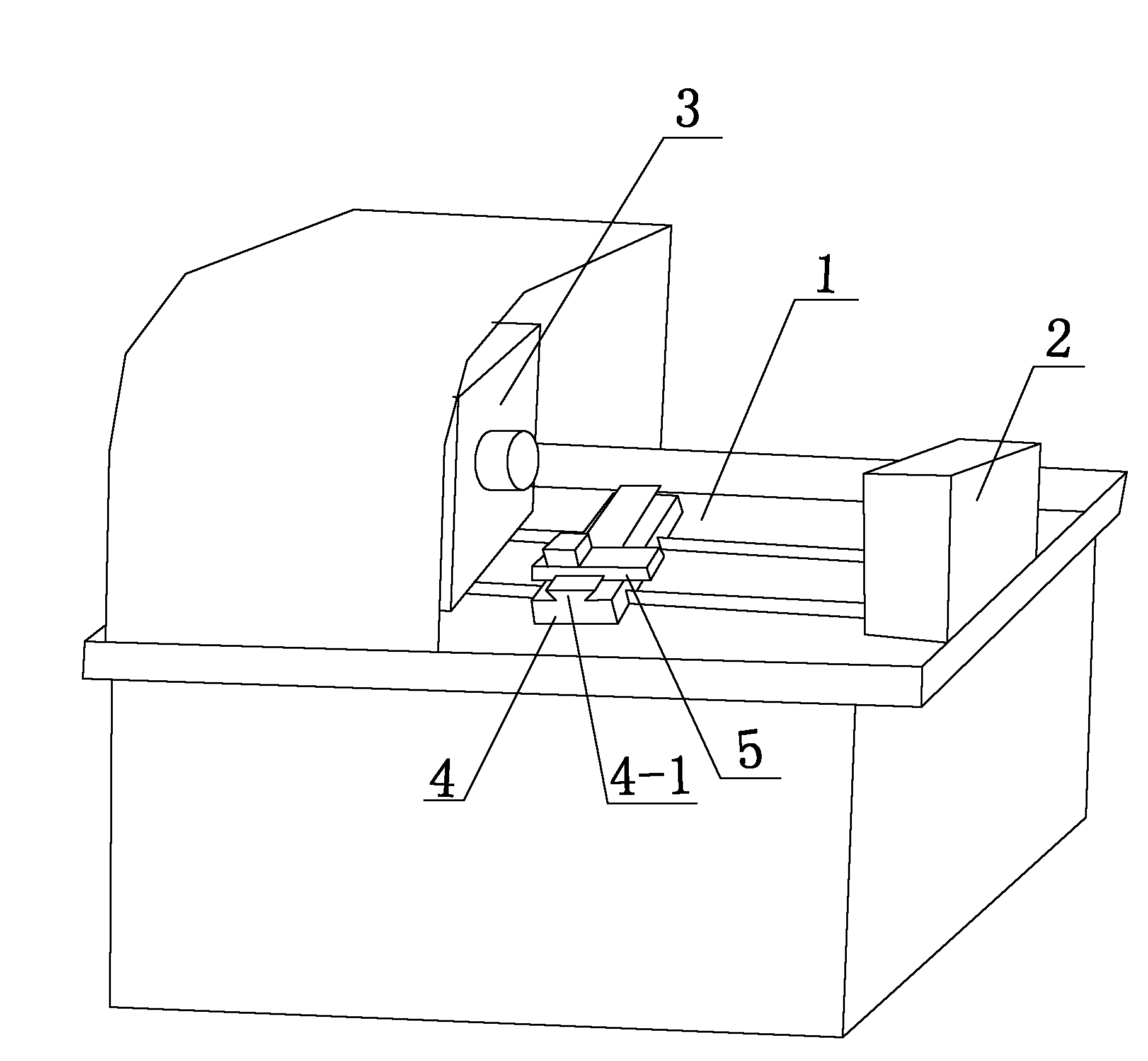 Miniature numerically controlled lathe with dovetail-shaped guide rail