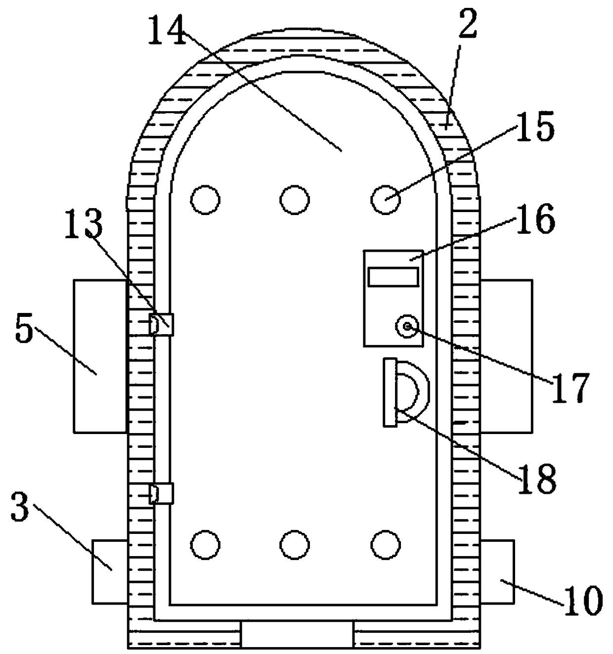 Automobile drier heating device with uniform heating function