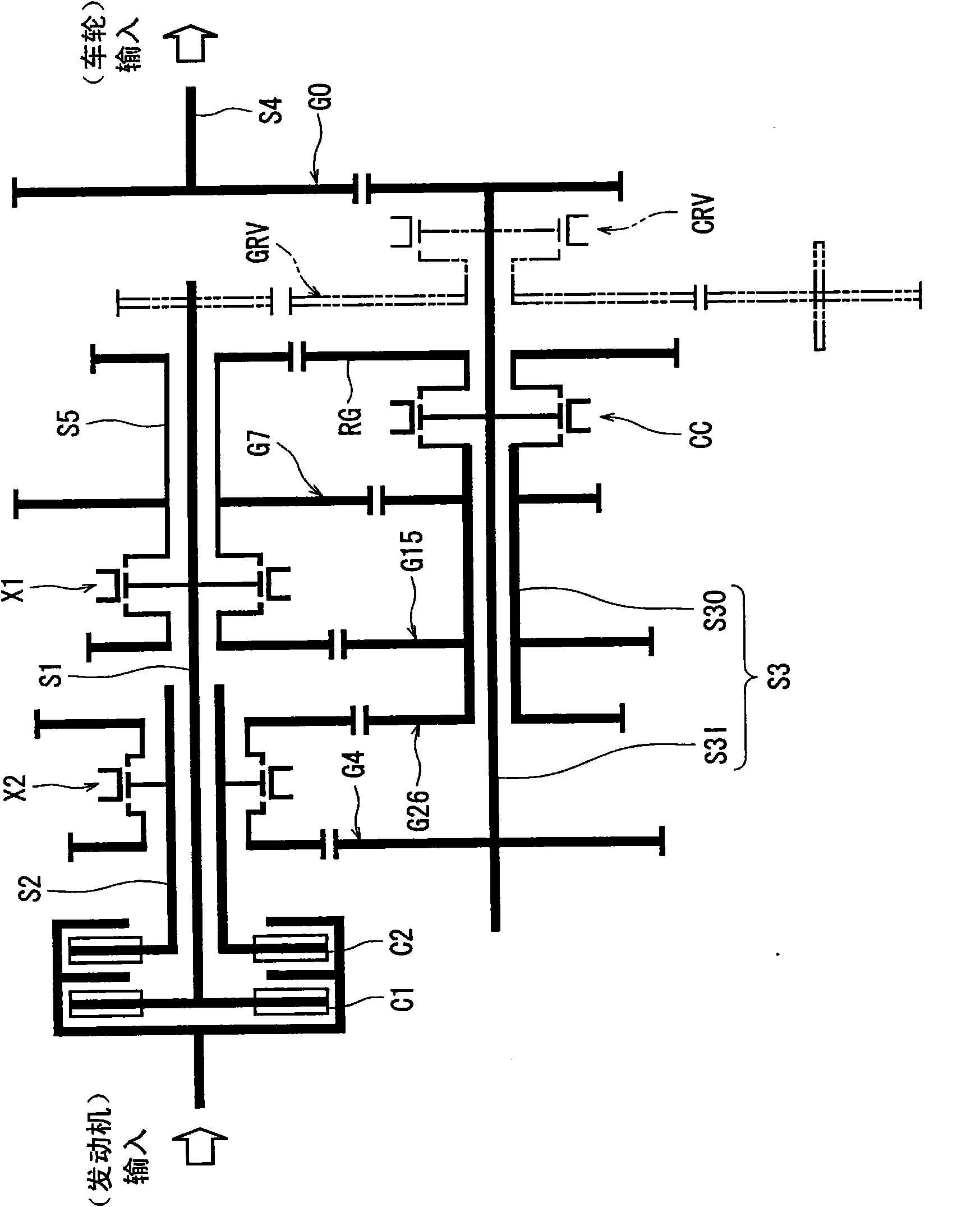 Dual-clutch transmission for vehicle