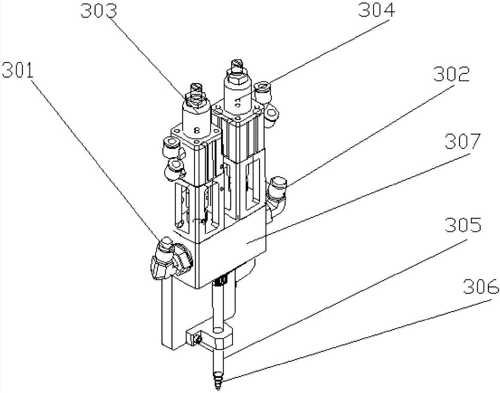 AB glue mixing device