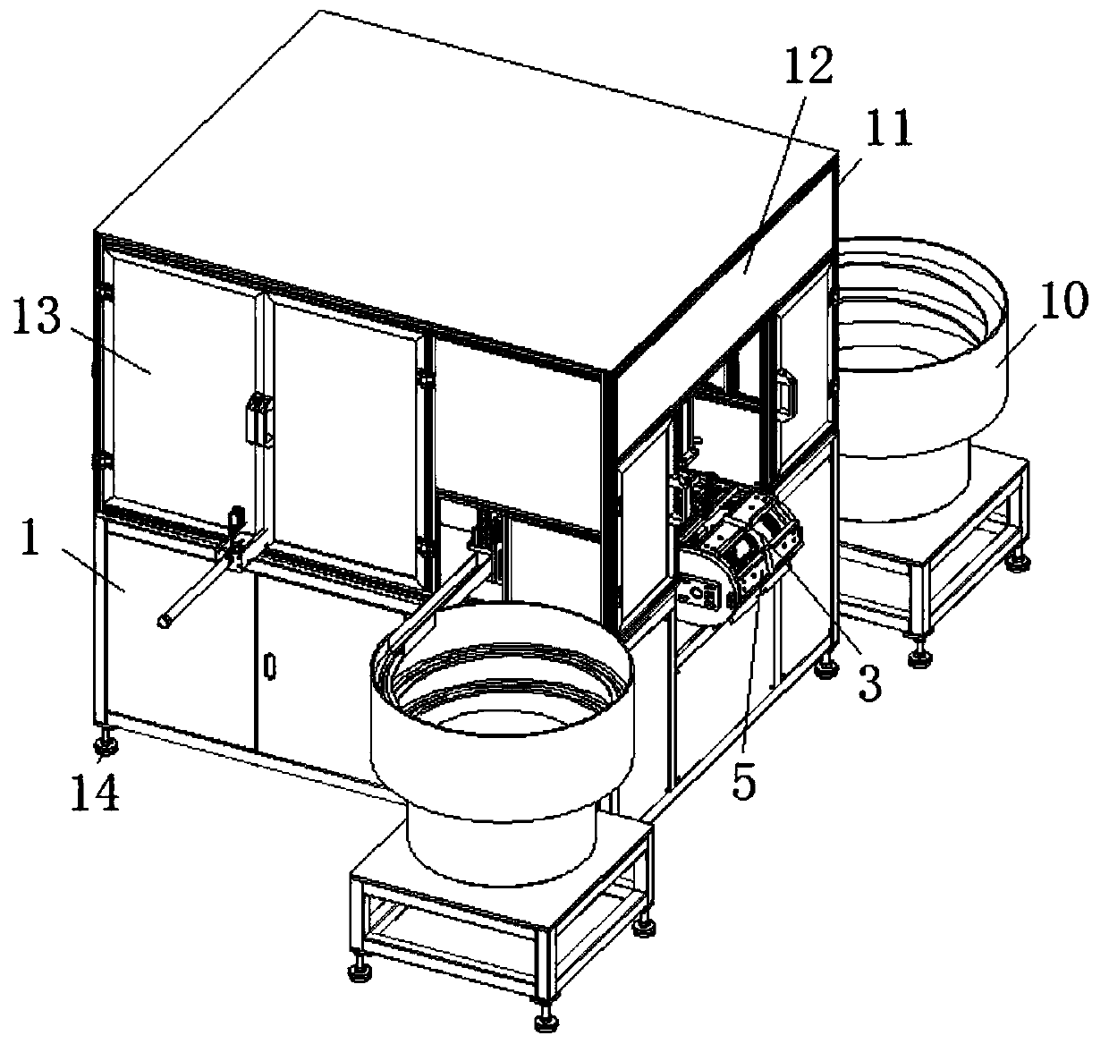 Mop face plate assembly machine