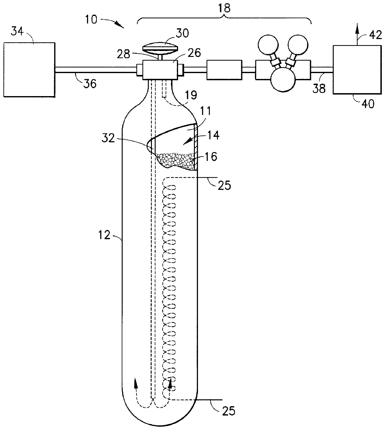 Sorbent-based fluid storage and dispensing vessel with replaceable sorbent cartridge members