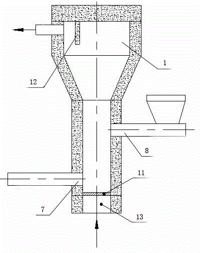 Biomass liquefying method adopting fluidized pyrolysis and matched device thereof