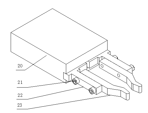 Guide rail movable type banana picking machine