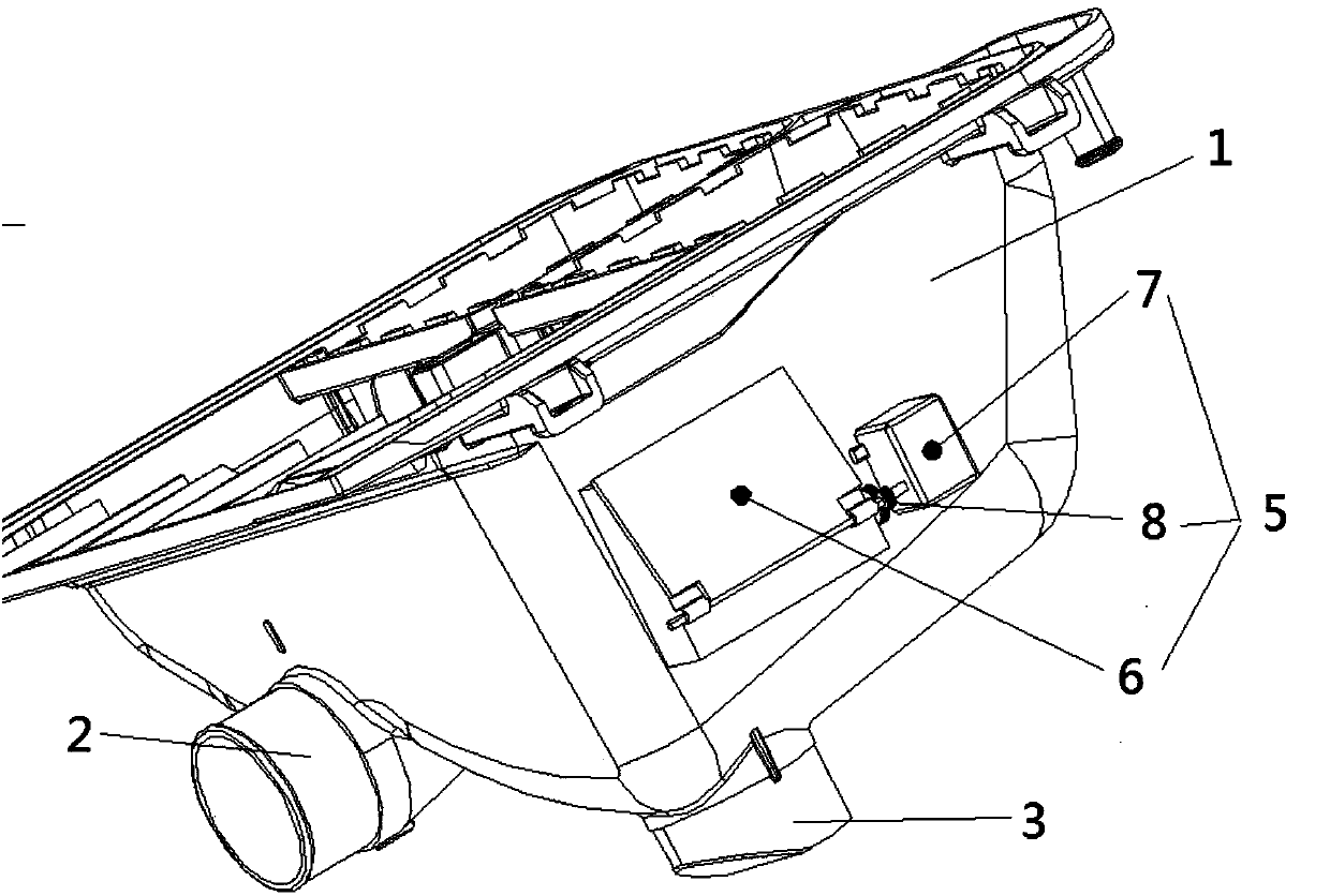 Water storage structure of washing machine and washing machine with water storage structure