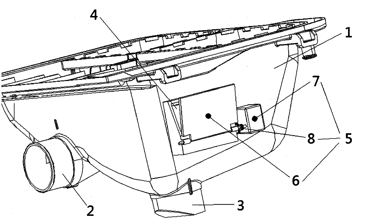 Water storage structure of washing machine and washing machine with water storage structure