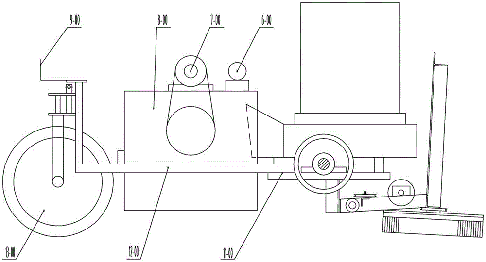 Dry cleaning and vacuuming vehicle