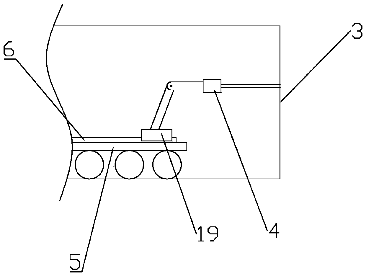 Laser pointing rock drilling device