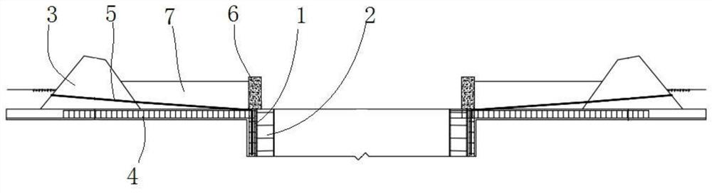 Soft stratum vertical shaft derrick structure and construction method thereof