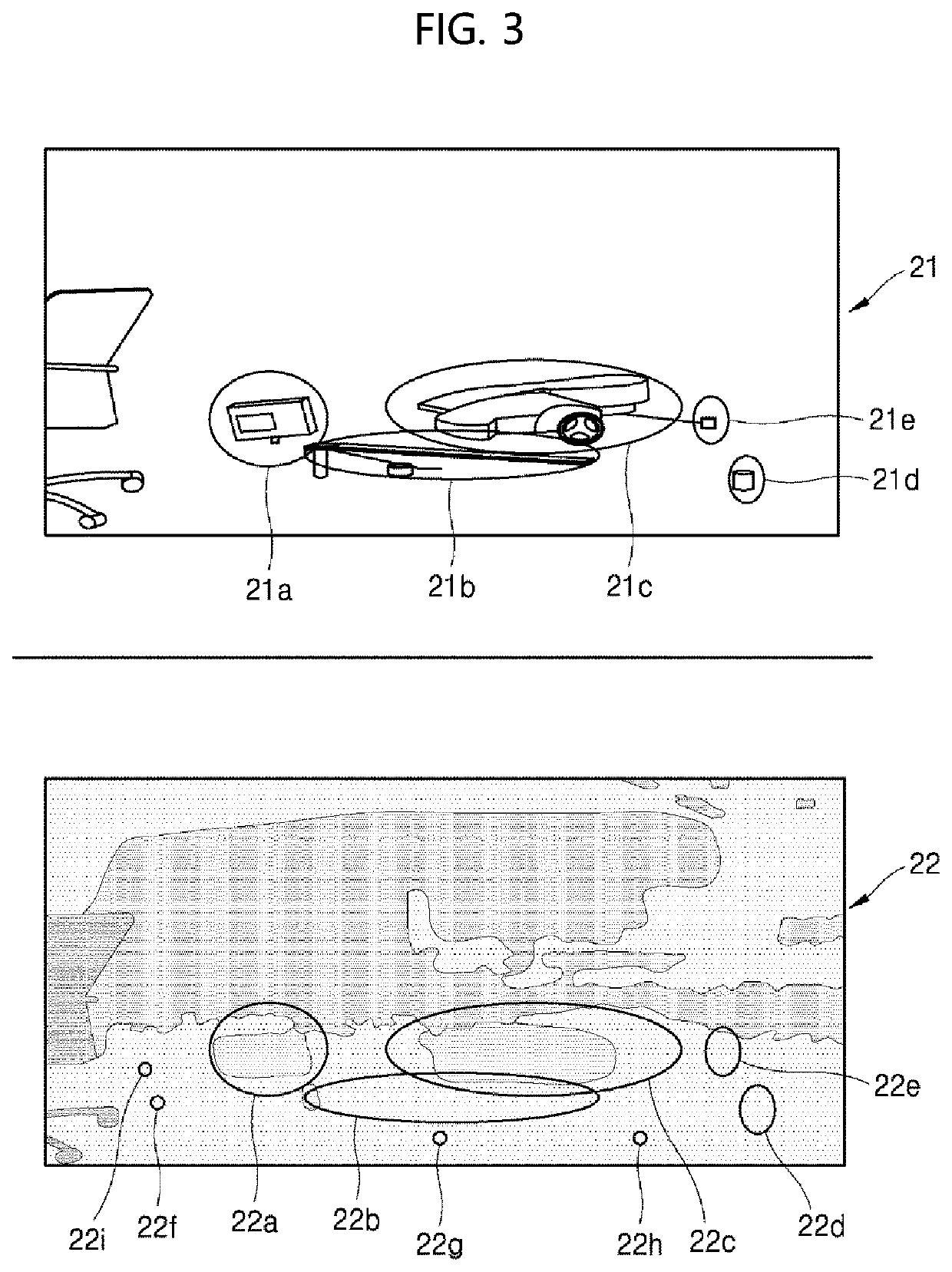 Method for identifying obstacle on driving ground and robot for implementing same