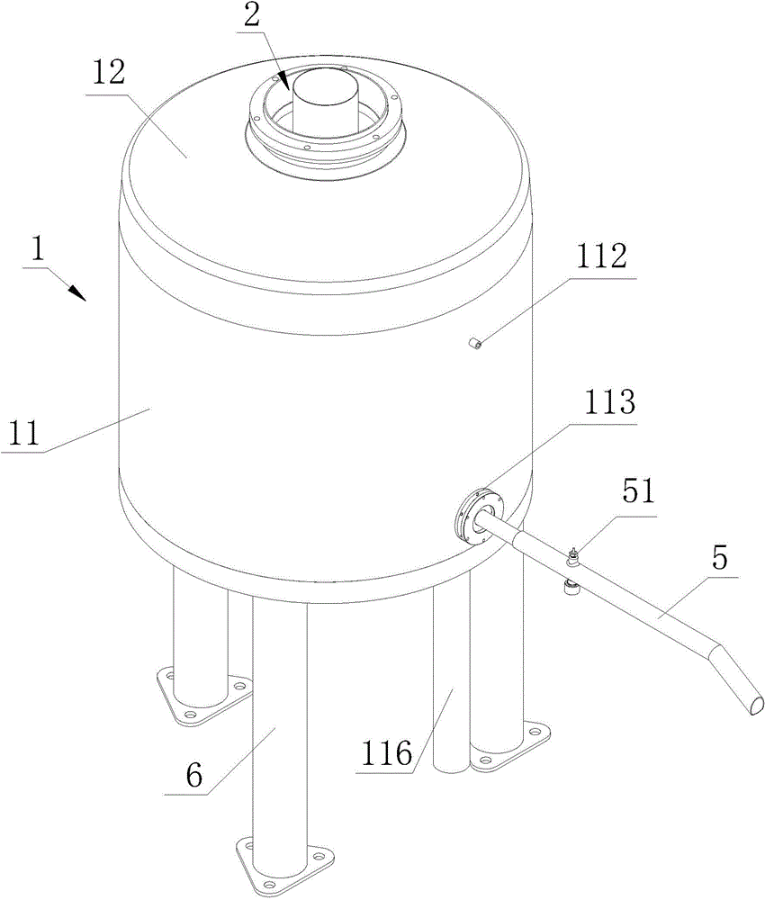 Condenser structure for receiving wine at high temperature