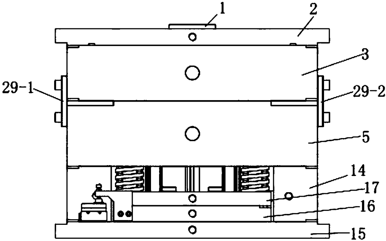 Vehicle liquid crystal screen bracket forming mold