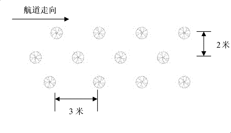 Ecological recreation type navigation channel protecting slope structure