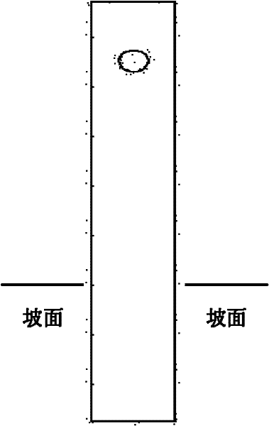 Ecological recreation type navigation channel protecting slope structure