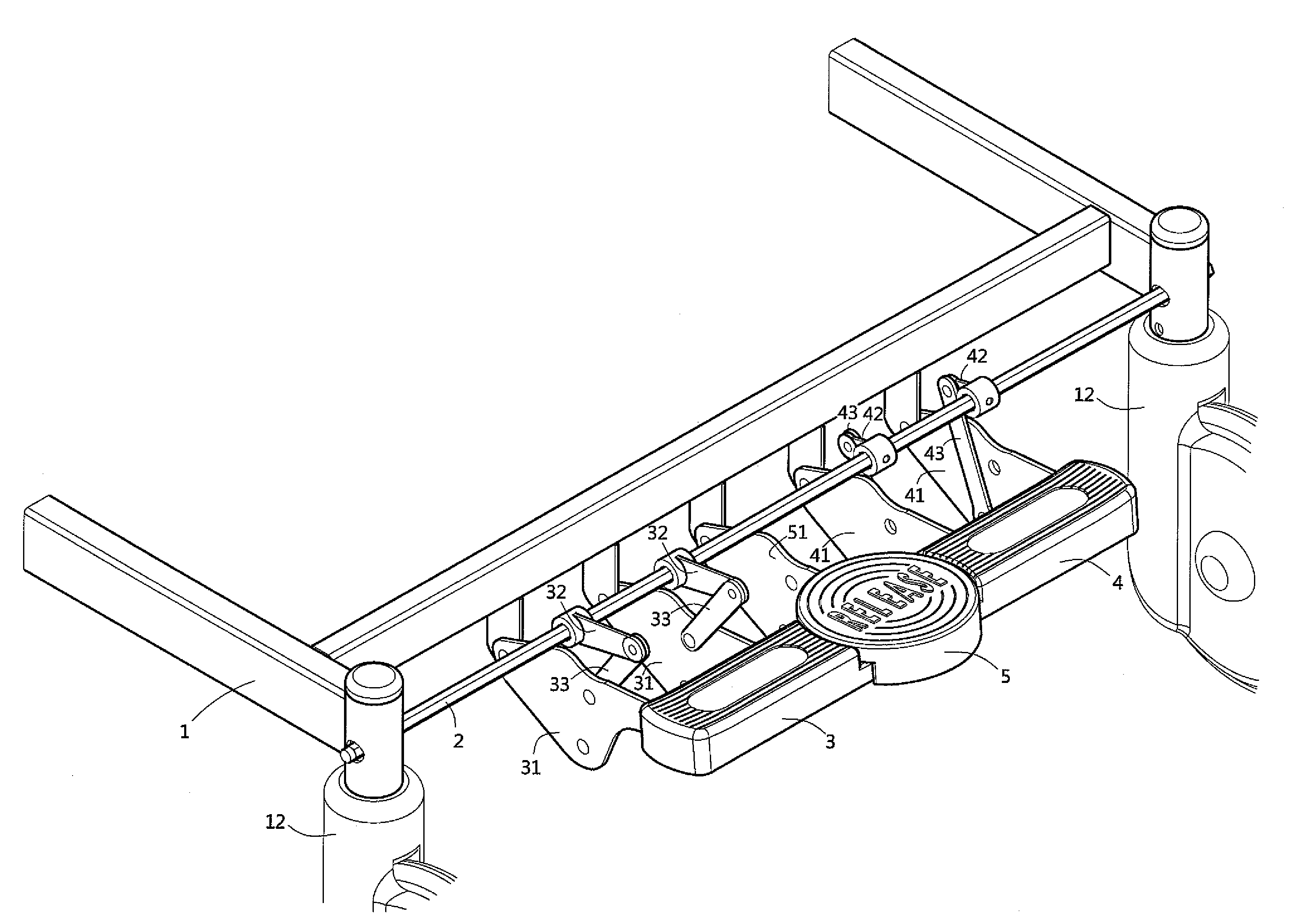 Motion control apparatus for hospital bed