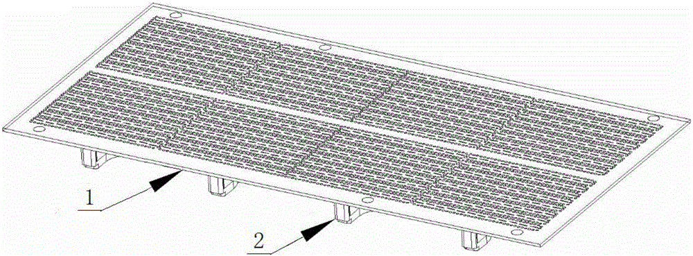 Medium waveguide crack array antenna with series feed of metal hollow waveguide
