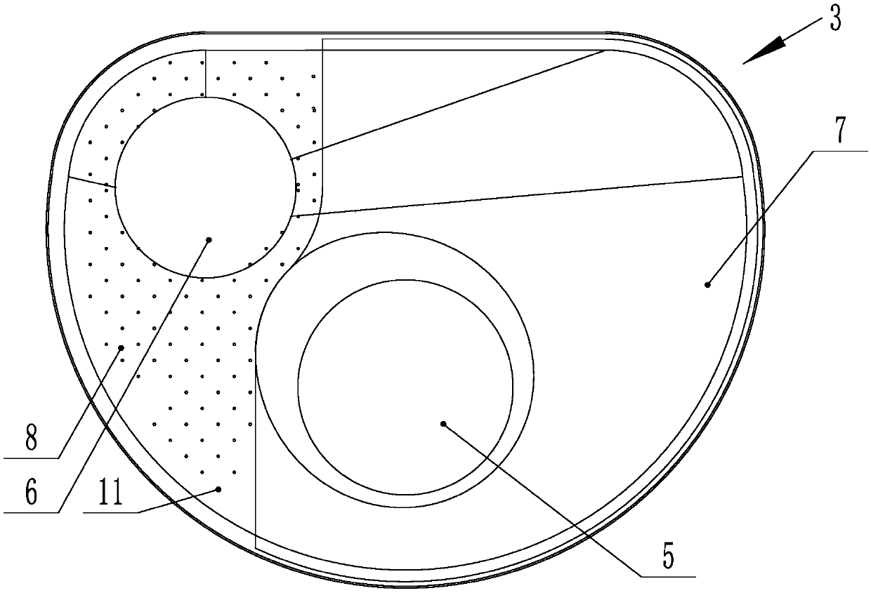 Water guiding plate for cleaning tank