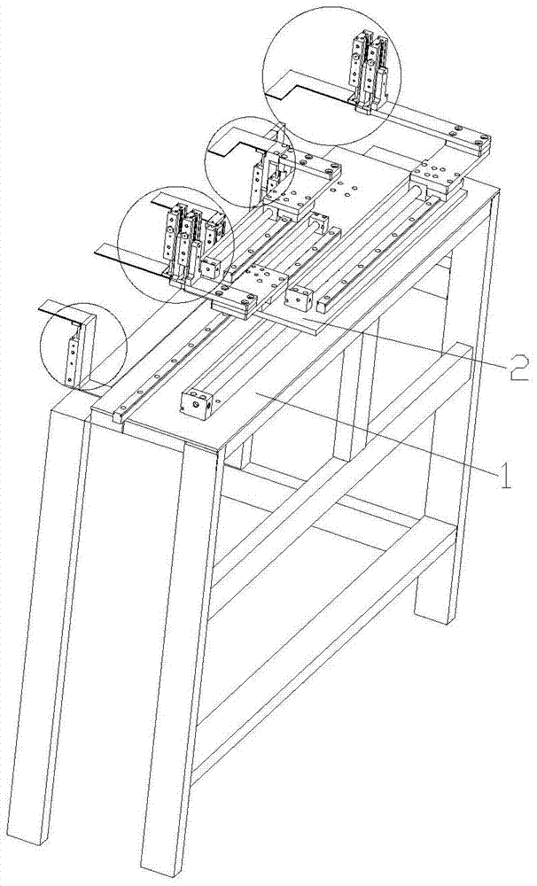 An integrated device for a label feeding machine