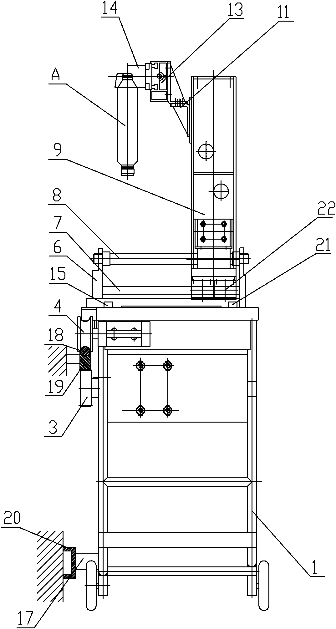 Intermittent automatic tube drawing device