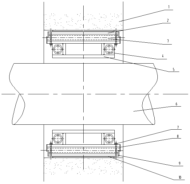 Circular section pressure pipe annular anti-throwing limiting device and method thereof