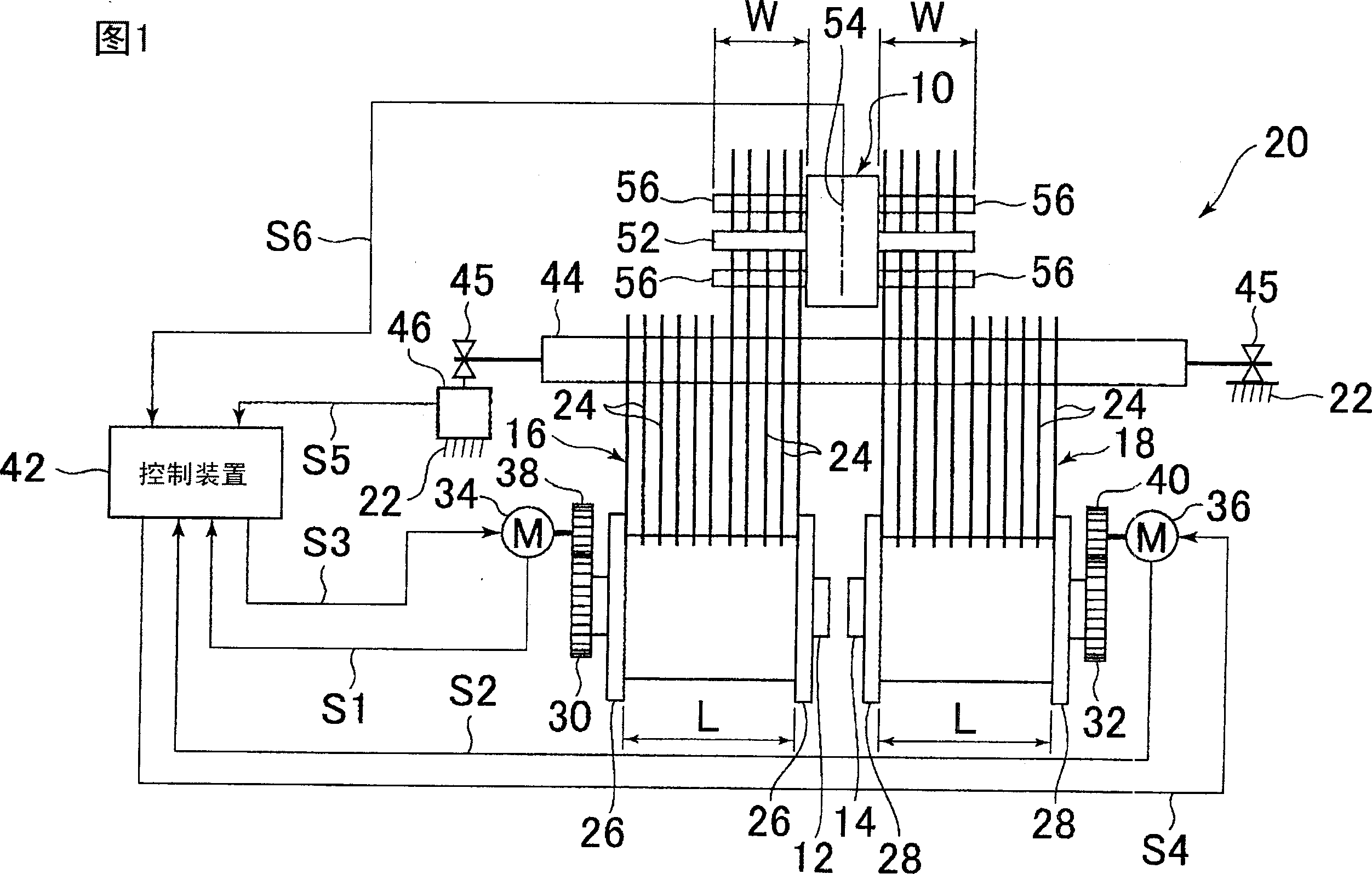 Device for detecting difference in warp tension of a loom