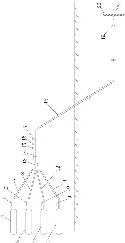 Mining liquid carbon dioxide pipeline conveying device and conveying method