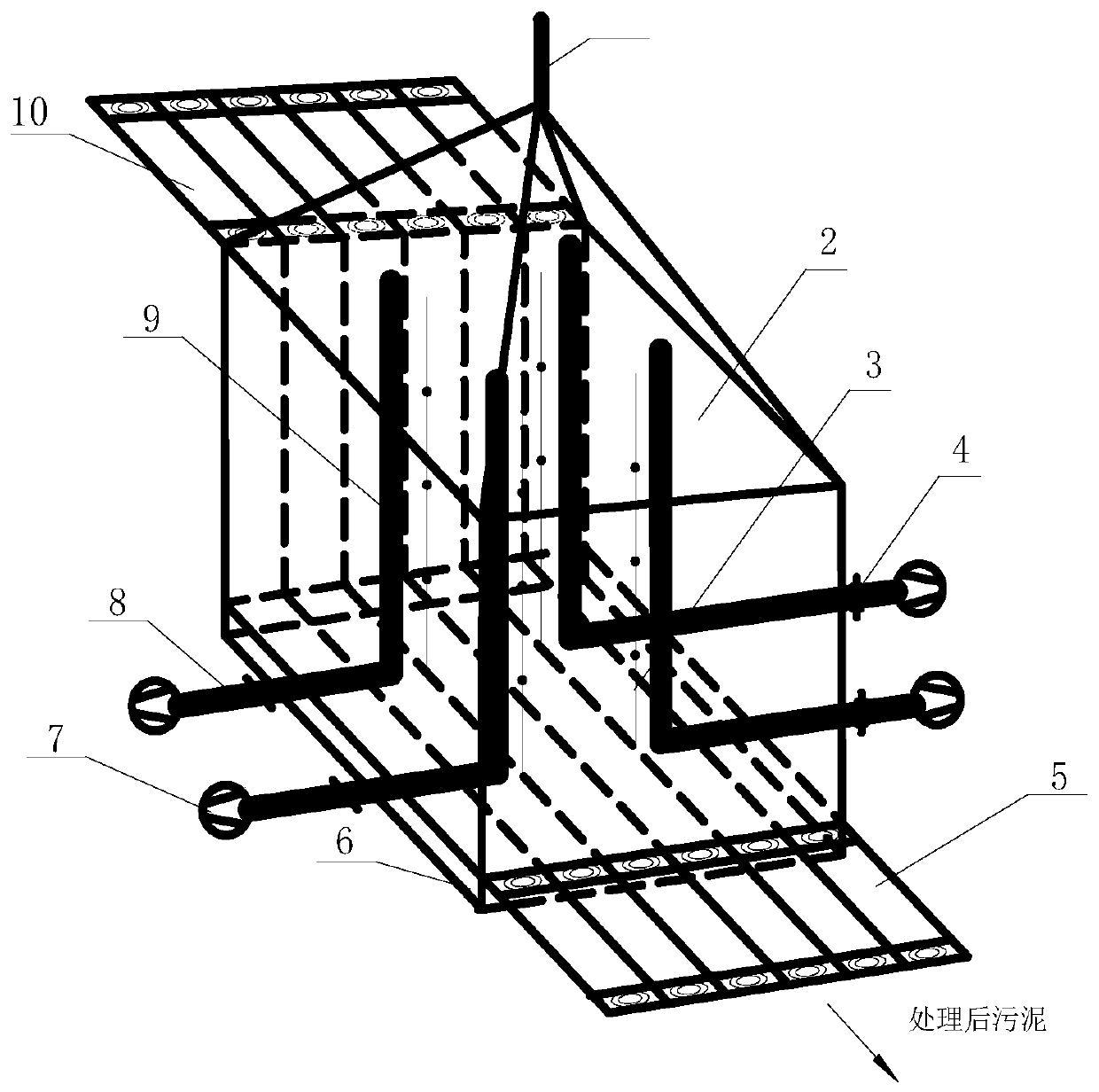 Automatic oily sludge treatment system and treatment process