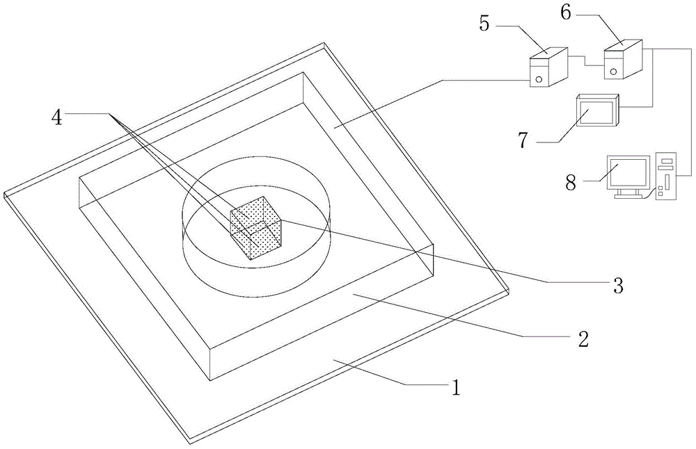 System for measuring displacement field in reconstructed material component based on CT