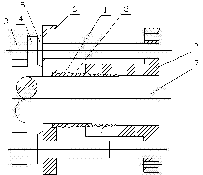 Motor test spacer-bush-type coupling and dismounting method thereof