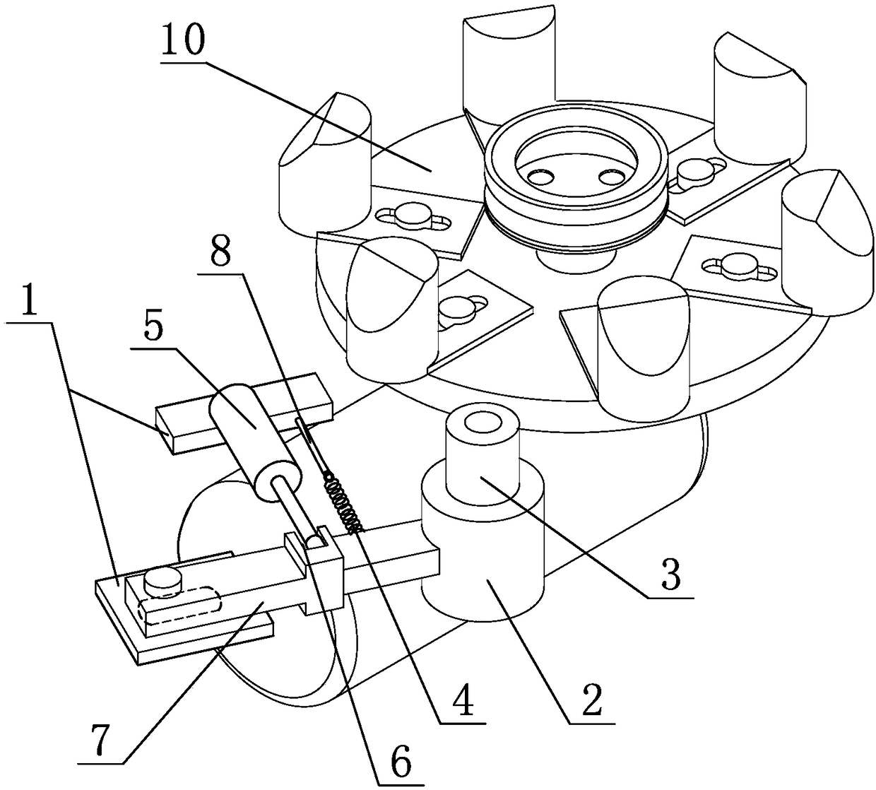 Edge grinding device for hot pot blank