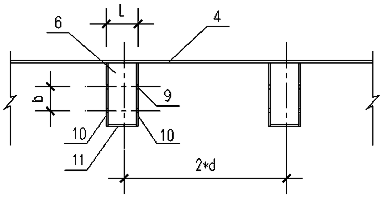 Steel crown beam used for SMW construction method and assembly method thereof