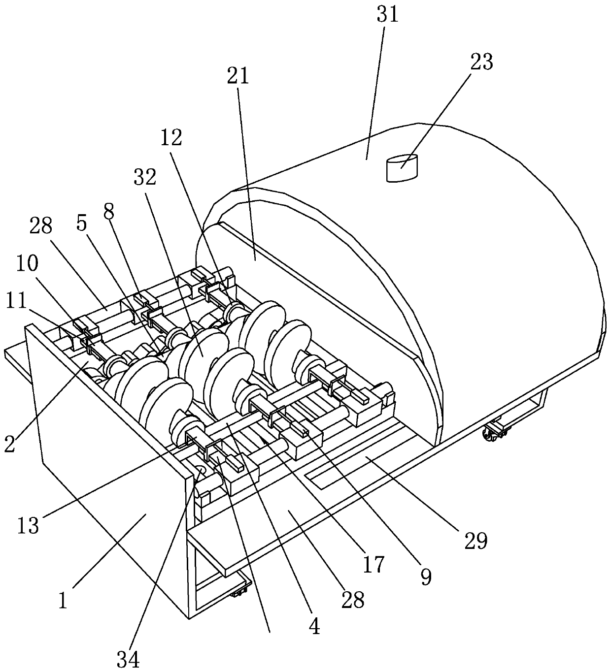 Aftertreatment method used for inducer machining