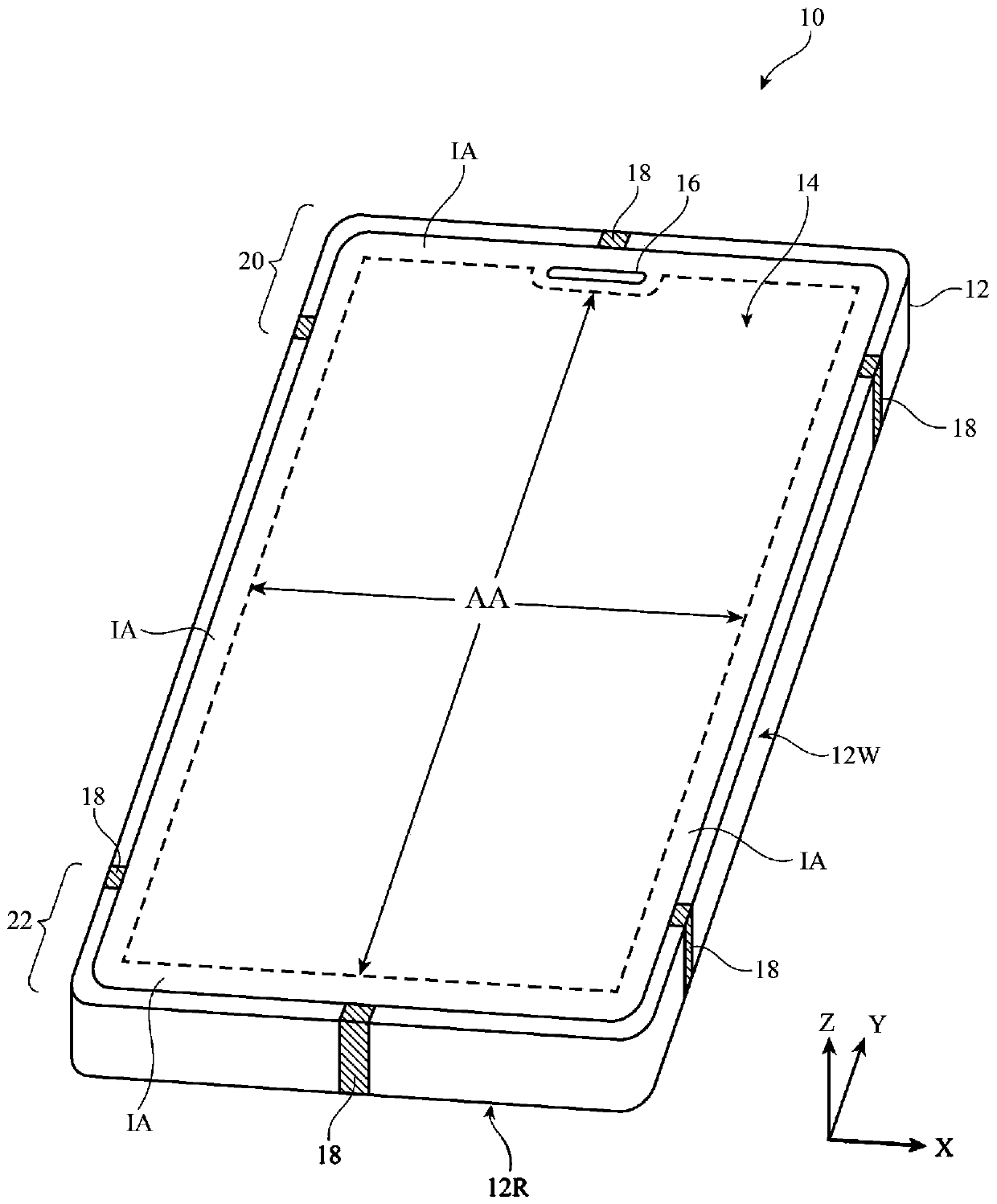 Electronic device having arrival angle detection capabilities