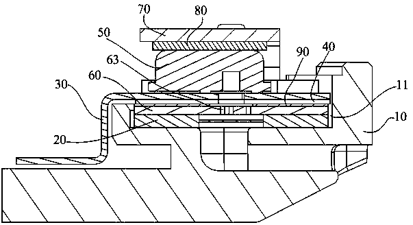 Microphone waterproof mounting structure and intelligent electronic product