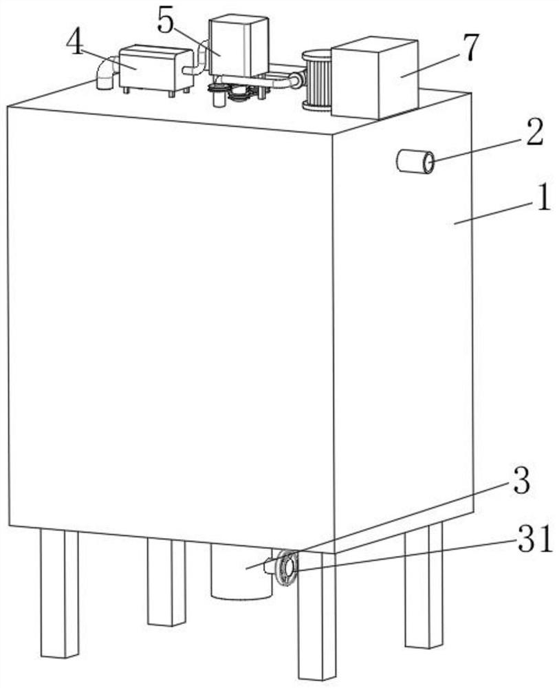 Tail gas treatment device for ultra-low-nitrogen fuel gas module evaporator