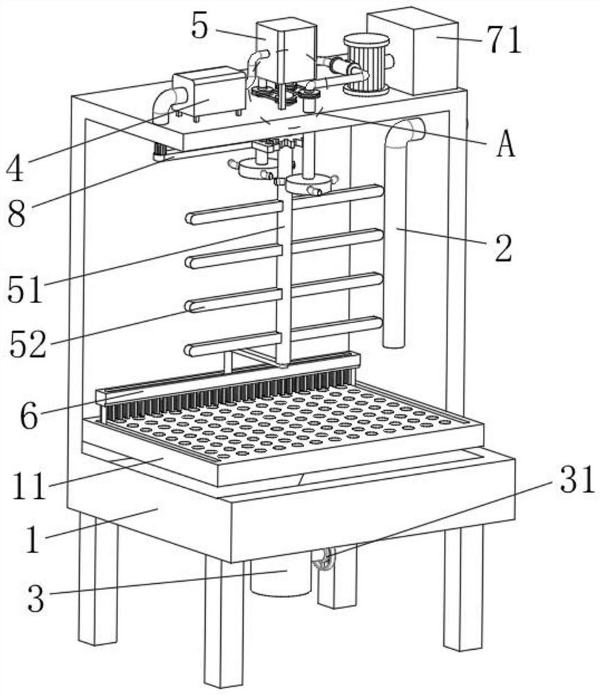 Tail gas treatment device for ultra-low-nitrogen fuel gas module evaporator