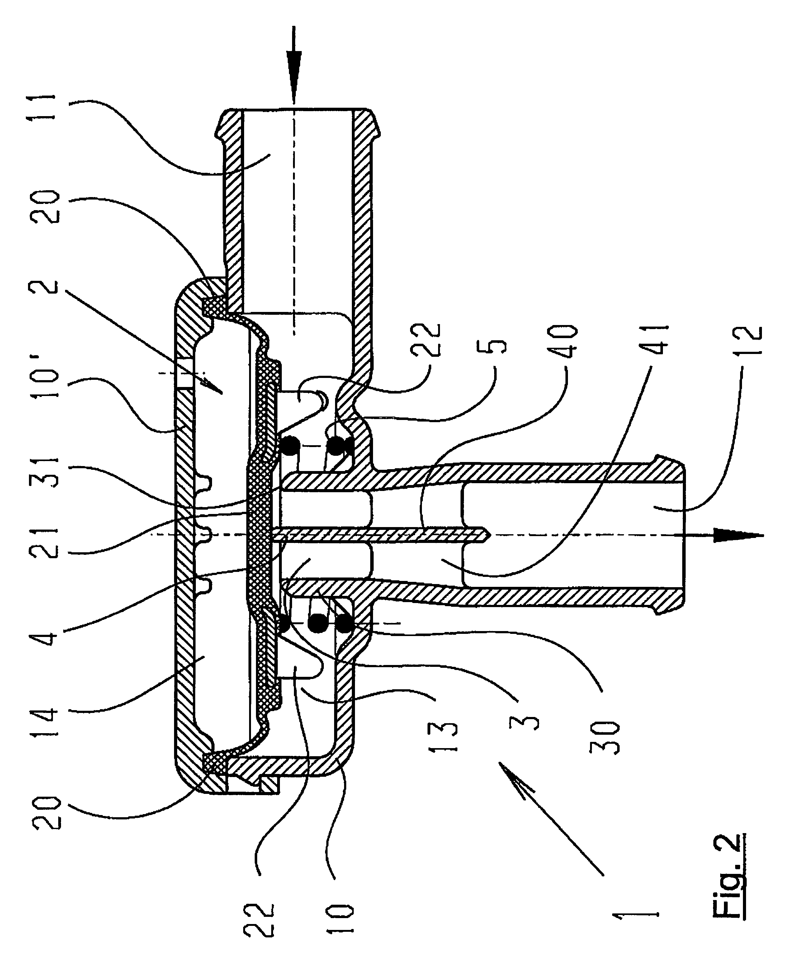 Pneumatic pressure regulation valve