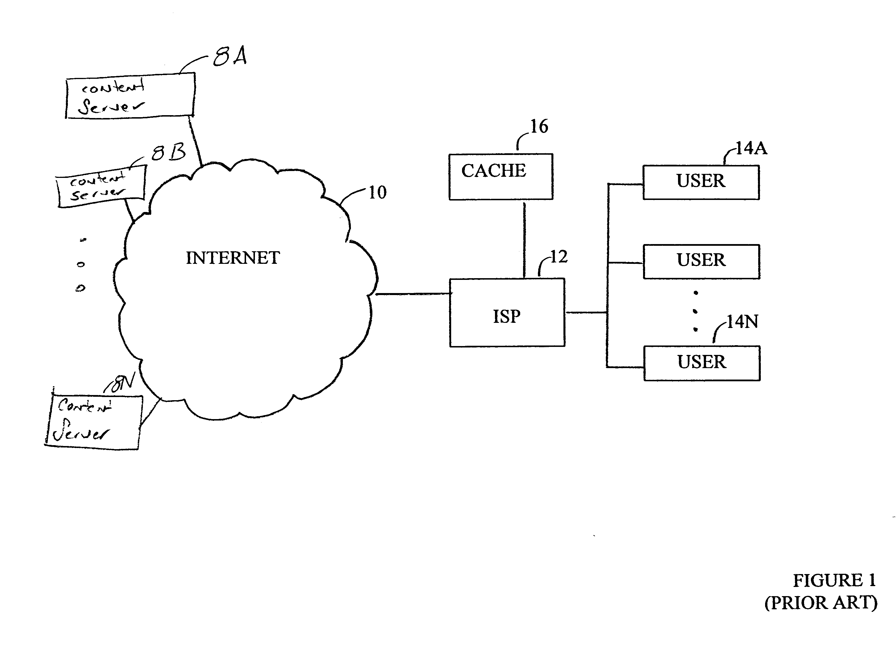 Distributed cache for a wireless communication system