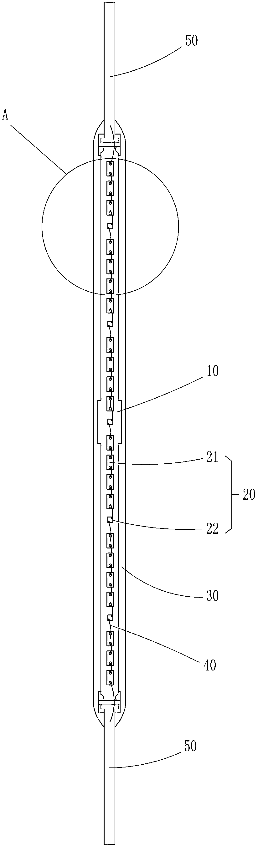 LED (light-emitting diode) lamp and filament thereof