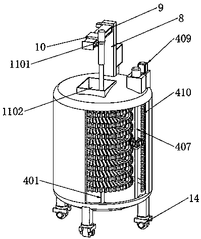 Liquid nitrogen storage system for storing and fetching single sample on storage position in liquid nitrogen tank