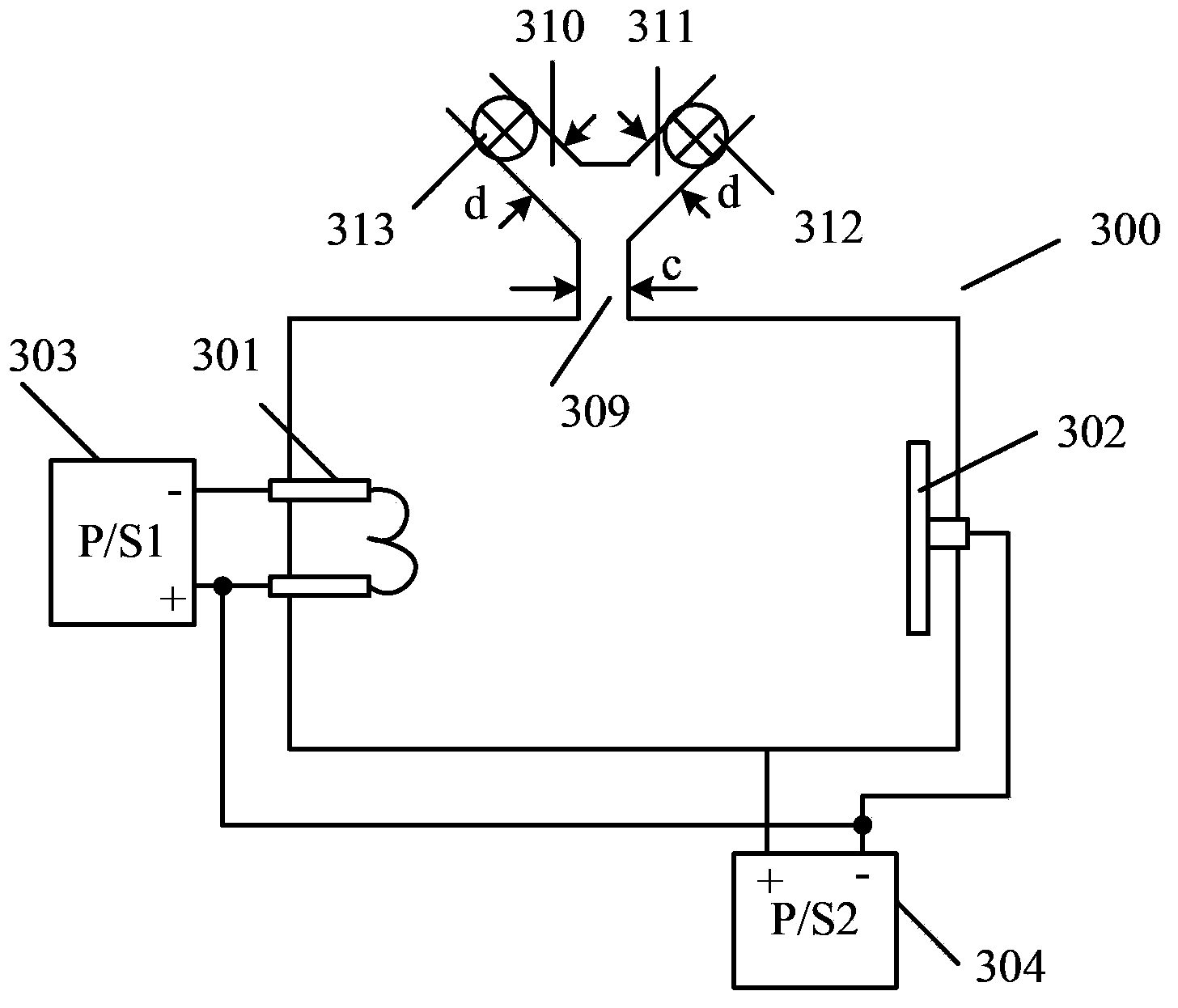 Ion source of injection device and ion injection method