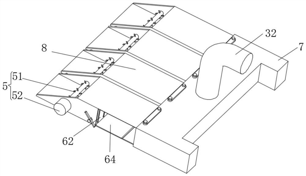 Material suction device and material suction method of processing equipment for straw granule manufacturing