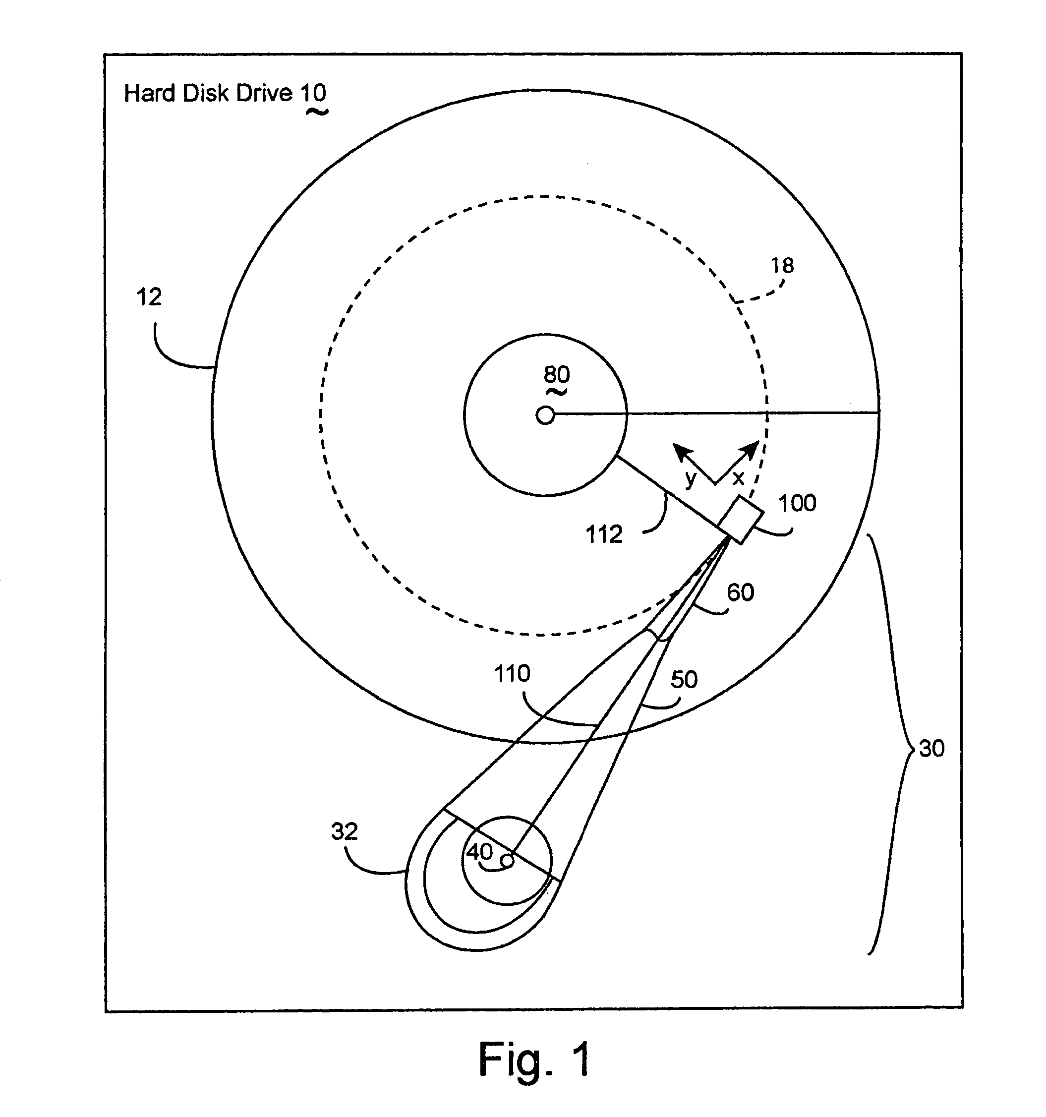 Method and apparatus reducing off track head motion due to disk vibration in a hard disk drive