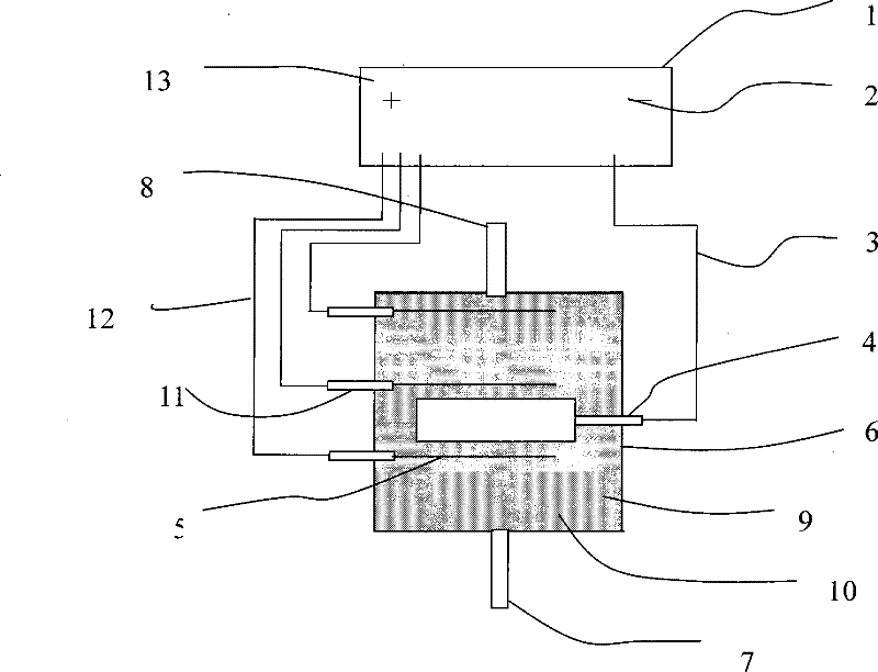 Electrolytic apparatus for regenerating waste acid produced by acid cleaning of stainless steel, regeneration method therefor