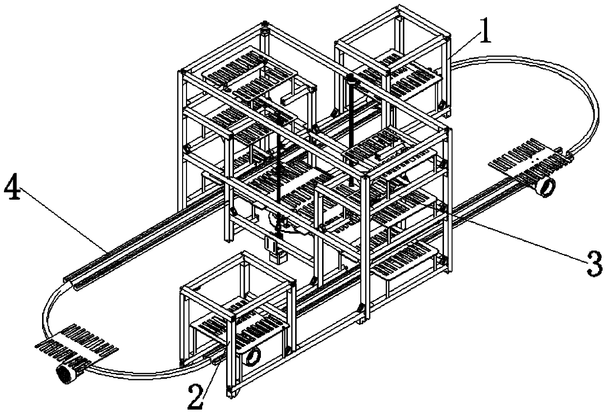 Comb type three-dimensional parking garage